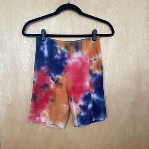 Tye dye bike shorts